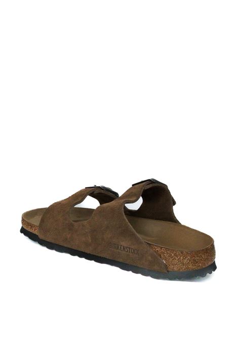 Brown suede sfb arizona sandal BIRKENSTOCK | ARIZONA SFB1030865-DARK TEA